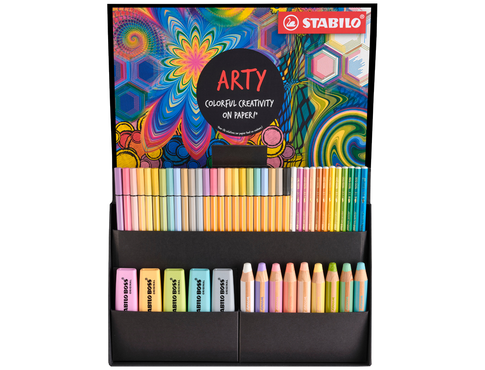 Conjunto stabilo criativo arty line pastel 50 unidades sortidas ( Imagem 4 de 5 ) - Preview