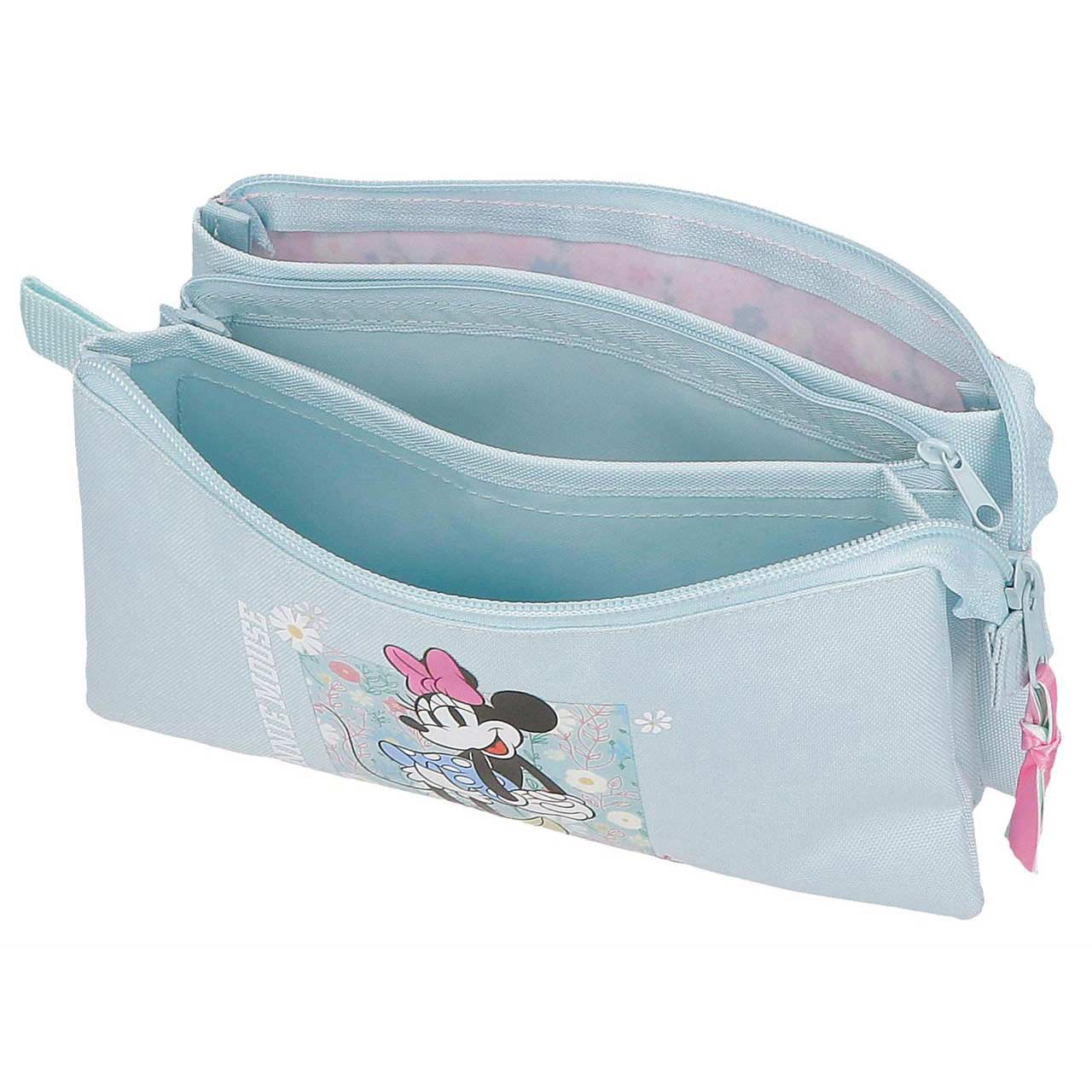 Estojo Escolar Disney Minnie Mouse Happy 2025 Triplo 610070405033 ( Imagem 4 de 4 ) - Preview