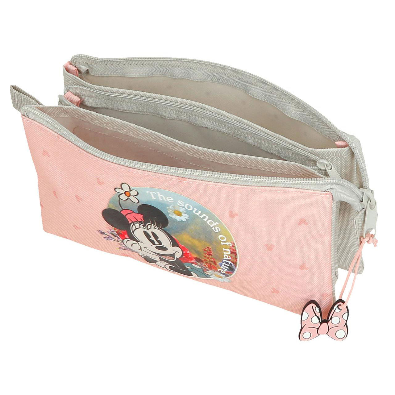 Estojo Escolar Disney Minnie Mouse Wild Nature 2025 Triplo 310039405053 ( Imagem 4 de 4 ) - Preview