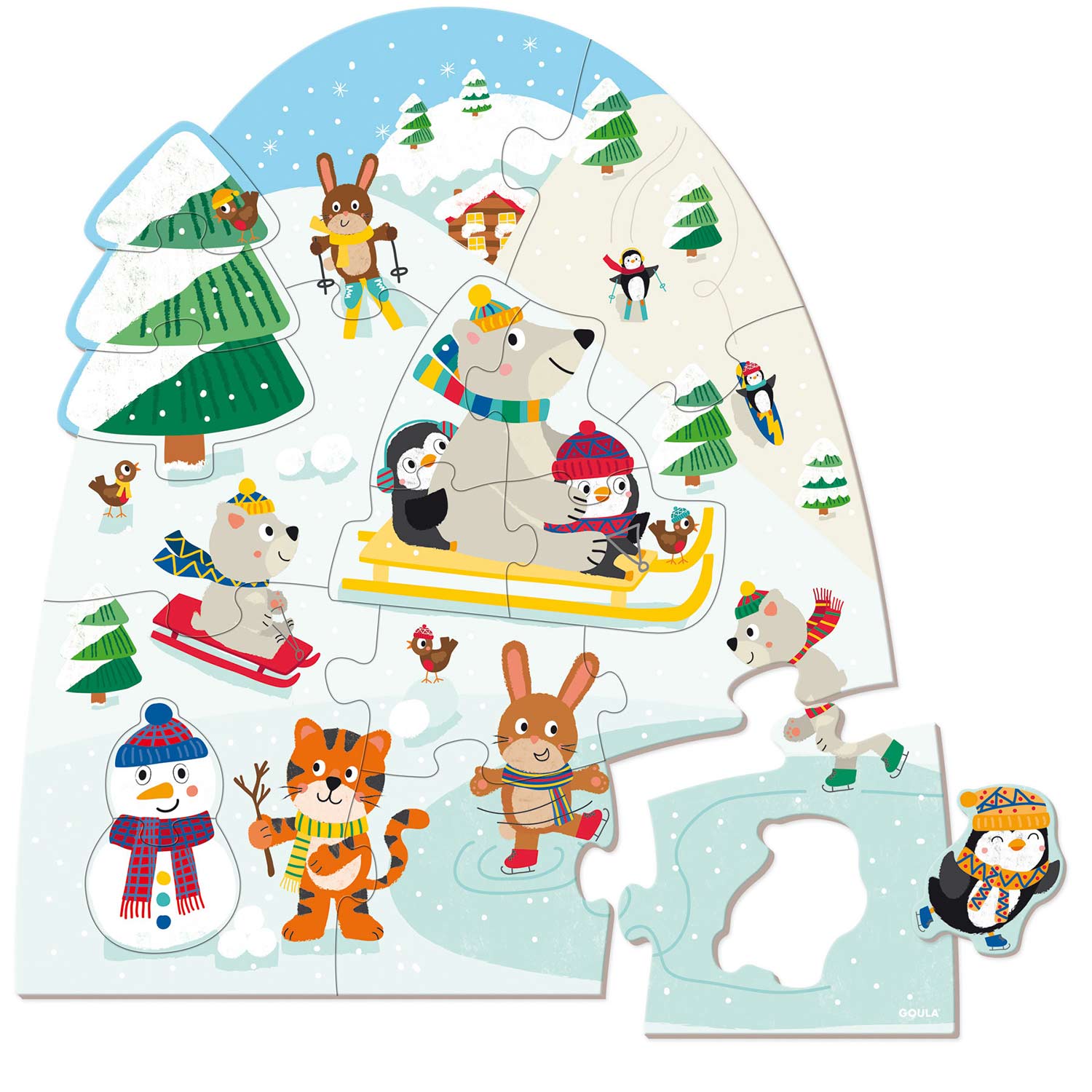 Puzzle Goula 18 Pecas Xxl Inverno 1110100490 ( Imagem 2 de 3 ) - Preview