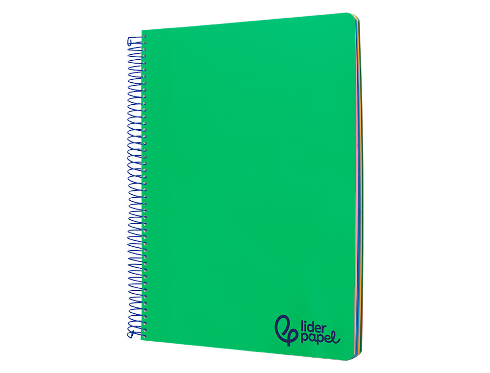 Caderno Espiral Liderpapel A4 Wonder Capa Plástico 120 folhas 90gr Quadriculado 5mm 5 Bandas 4 Furos Cor Turquesa ( Imagem 3 de 7 ) - Preview