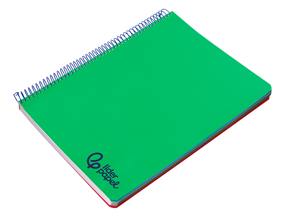 Caderno Espiral Liderpapel A4 Wonder Capa Plástico 120 folhas 90gr Quadriculado 5mm 5 Bandas 4 Furos Cor Turquesa ( Imagem 5 de 7 ) - Preview