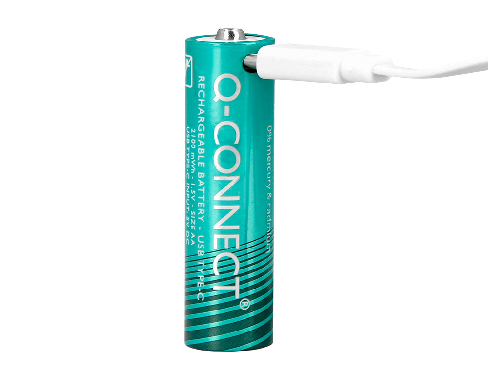 Pilha q-connect aaa recarregavel por usb-c blister de 4 unidades ( Imagem 5 de 9 ) - Preview
