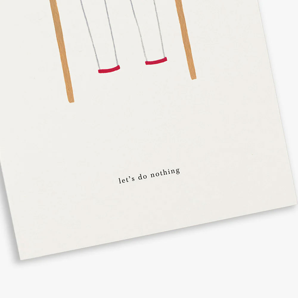 Postal Kartotek Swing Set "Let'S Do Nothing" Gc-0065 ( Imagem 2 de 2 ) - Preview