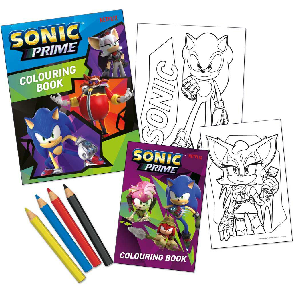Conjunto Para Colorir Sonic Sn00015 ( Imagem 2 de 2 ) - Preview