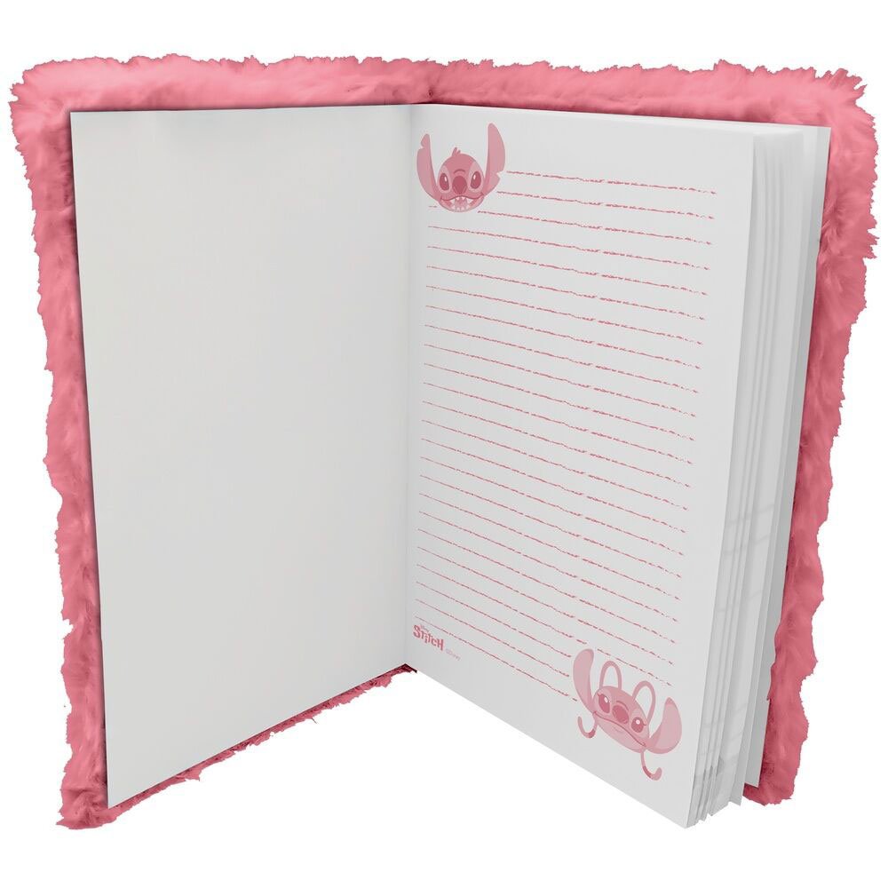 Caderno De Pelúcia A5 Disney Stitch Rosa St00081 ( Imagem 2 de 2 ) - Preview