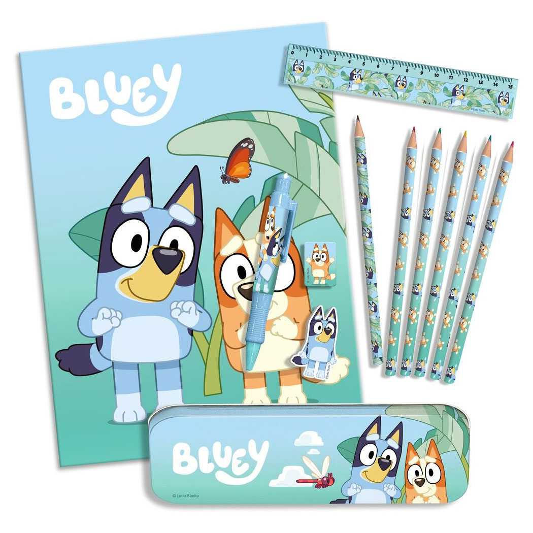 Conjunto Escolar Bluey 12 Pecas By00010 ( Imagem 2 de 2 ) - Preview