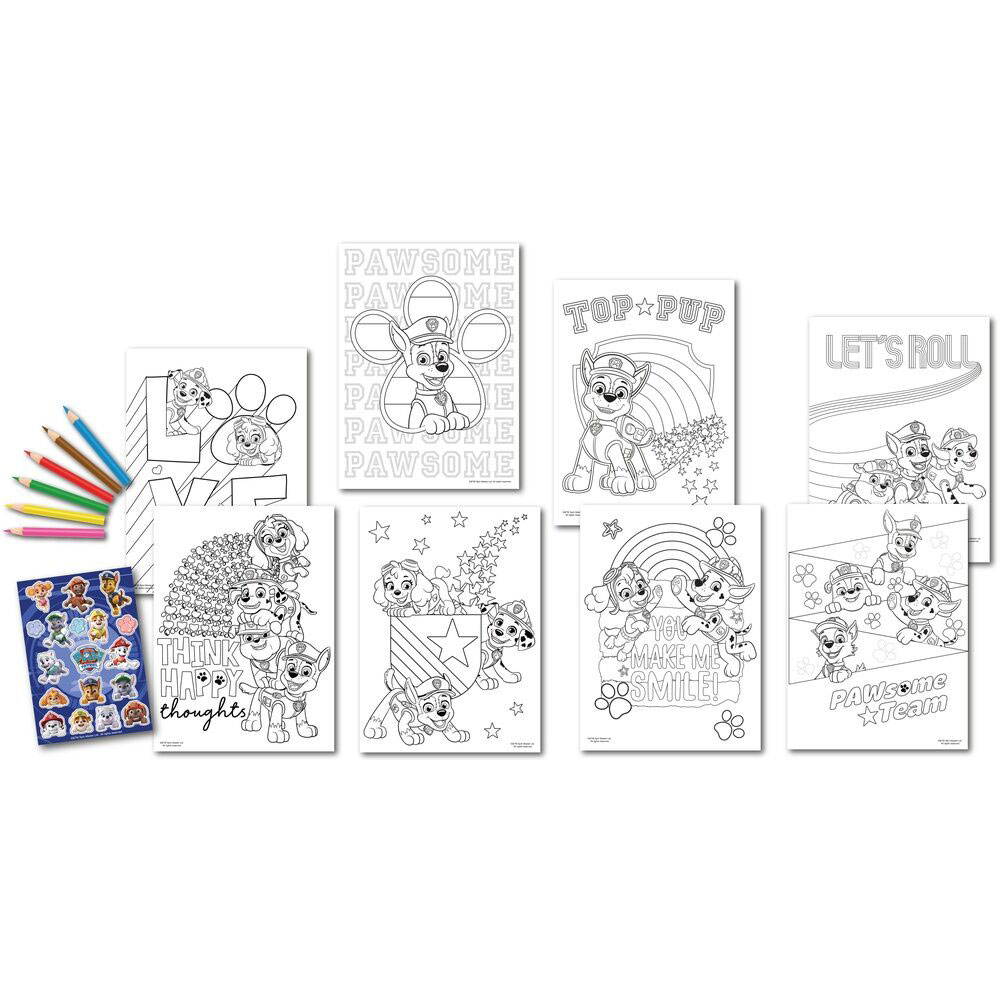 Conjunto Para Colorir Com Autocolantes Patrulha Pata Pw20005 ( Imagem 2 de 2 ) - Preview
