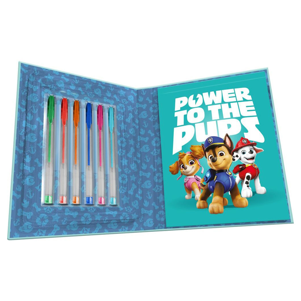 Conjunto Para Colorir Com Esferográficas De Gel Patrulha Pata Pw19995 ( Imagem 2 de 2 ) - Preview