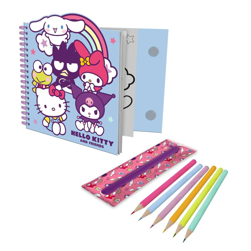 Livro De Atividades Com Estojo Removível Hello Kitty And Friends Hk50183 ( Imagem 2 de 2 ) - Preview