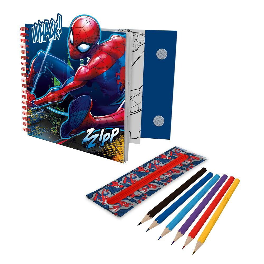 Livro De Atividades Com Estojo Removível Marvel Spider-Man Sp50107 ( Imagem 2 de 2 ) - Preview