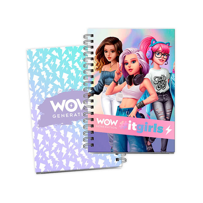 Bloco de Notas A5 Capa Dura 80 folhas 100 gsm Wow Generation ( Imagem 2 de 4 ) - Preview