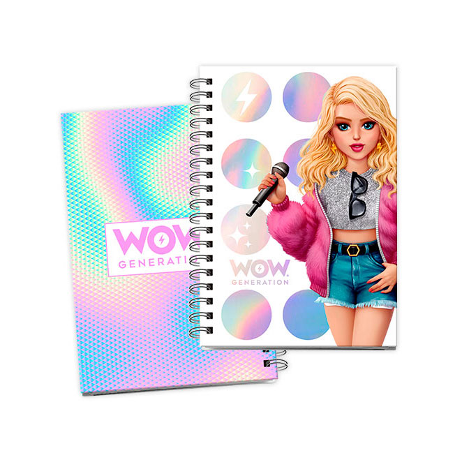 Bloco de Notas A5 Capa Dura 80 folhas 100 gsm Wow Generation ( Imagem 3 de 4 ) - Preview