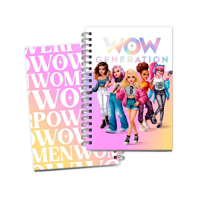 Bloco de Notas A5 Capa Dura 80 folhas 100 gsm Wow Generation ( Imagem 4 de 4 ) - Preview