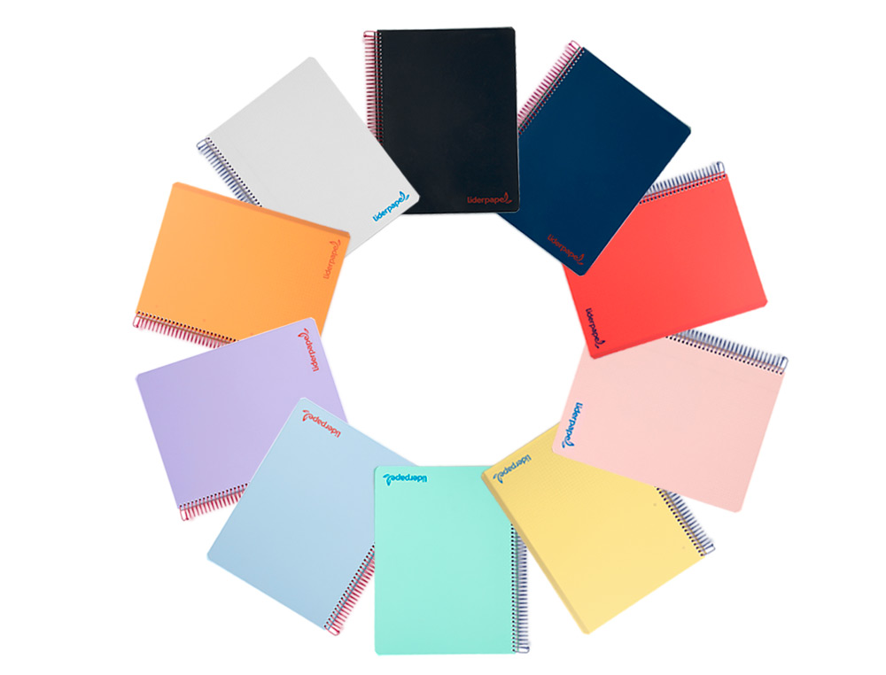 Caderno espiral liderpapel din a4 wonder capa plastico 80 f 90 gr quadricula 5mm com margem cores sortidas ( Imagem 3 de 18 ) - Preview