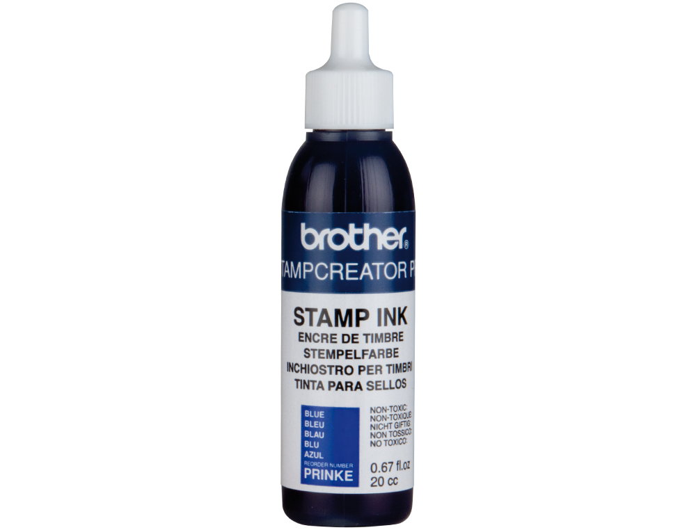 Recarga de tinta brother pr-ink-e cor azul para carimbos automaticos 20 cc ( Imagem 2 de 4 ) - Preview