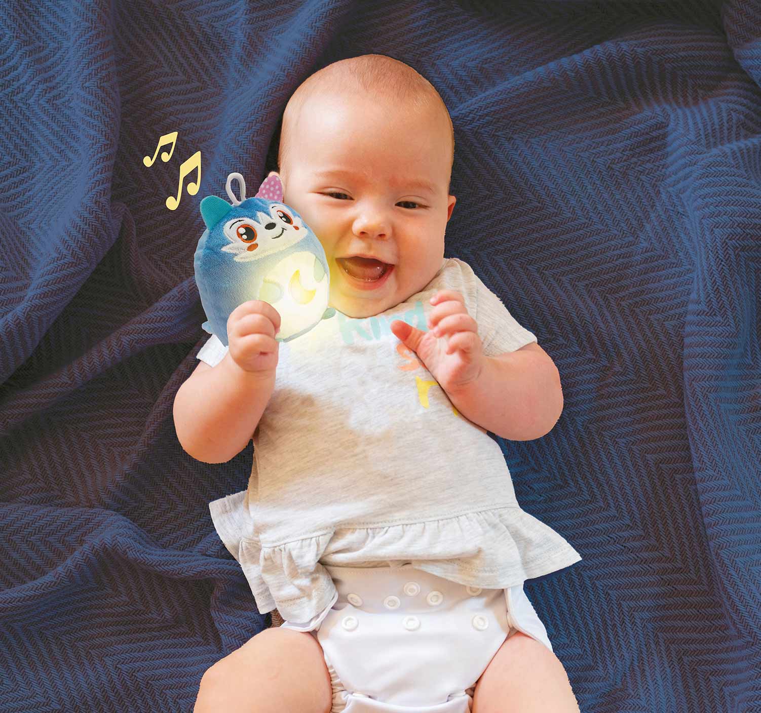 Peluche Lobo Fofinho Clementoni Baby 17554 ( Imagem 4 de 4 ) - Preview