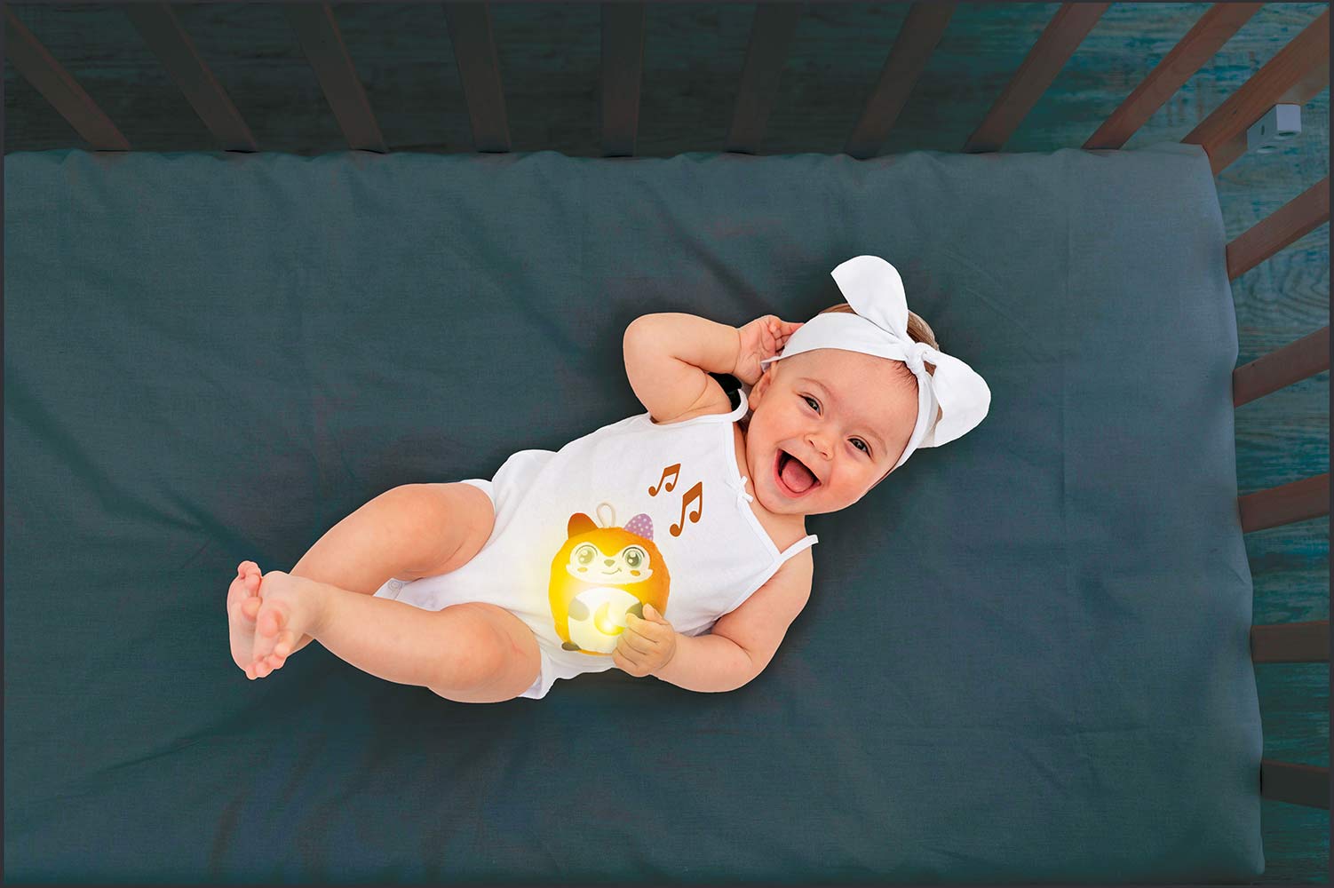 Peluche Raposa Fofinha Clementoni Baby 17555 ( Imagem 4 de 4 ) - Preview