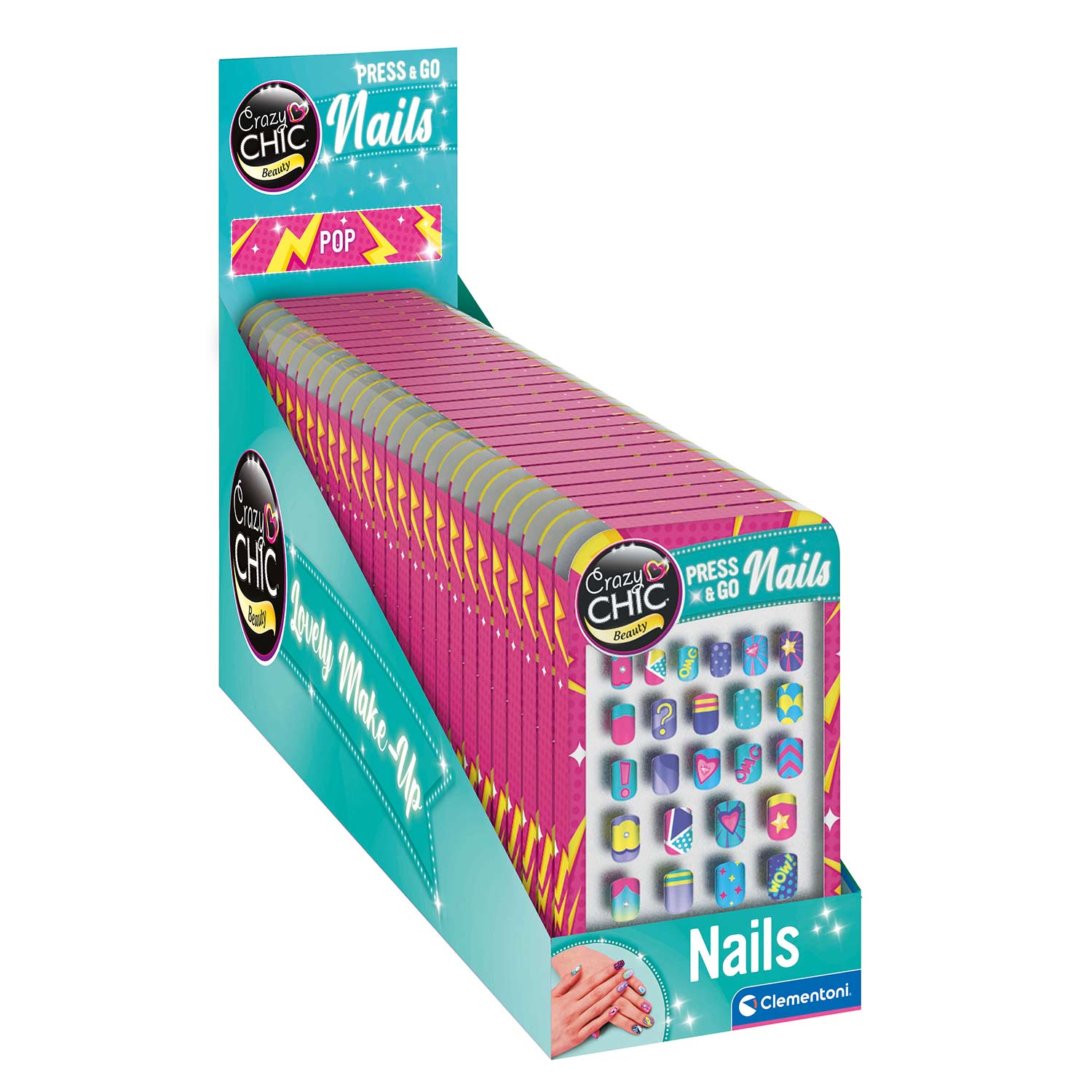 Crazy Chic Press & Go Nails Pop Clementoni 18895 ( Imagem 4 de 4 ) - Preview