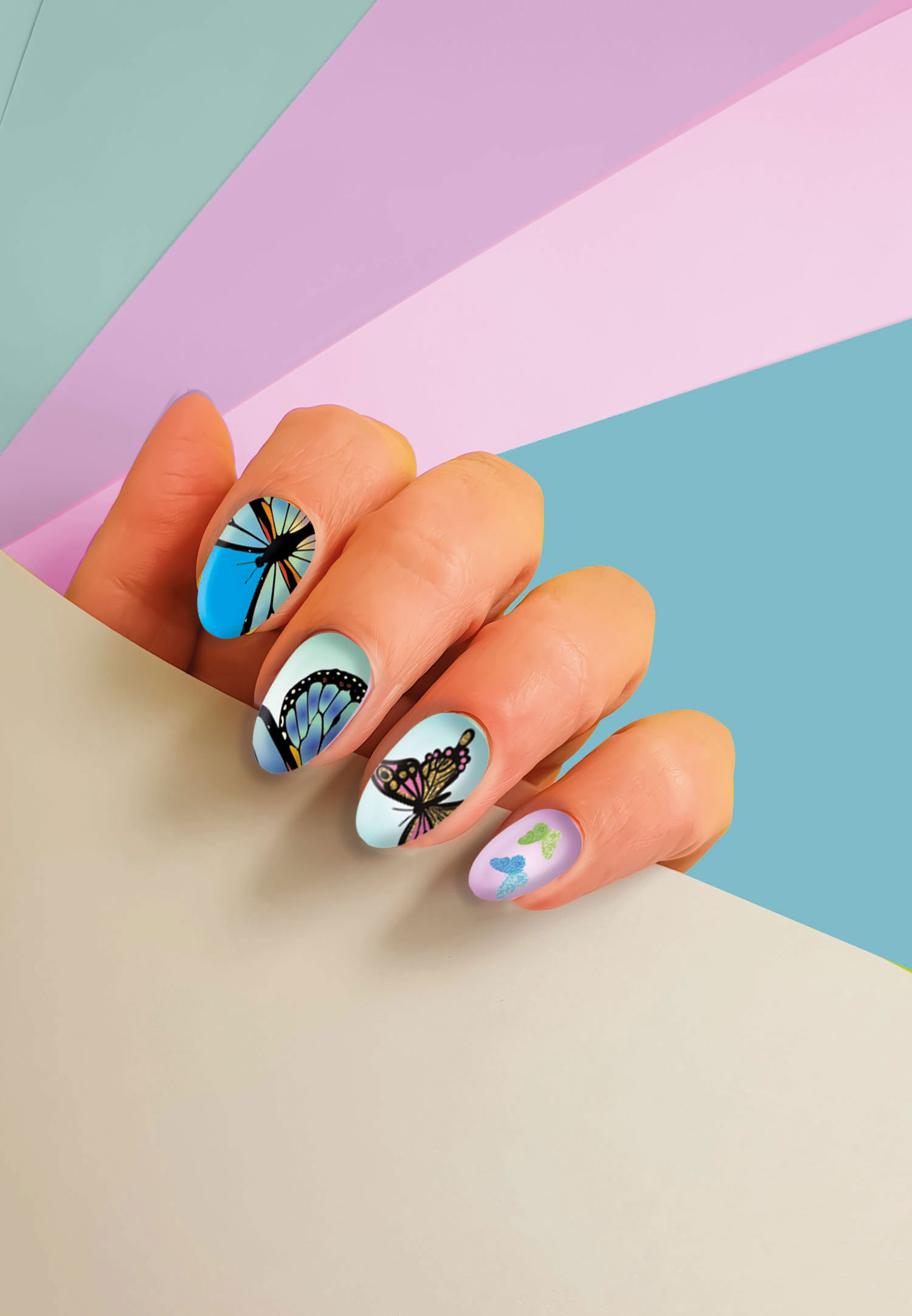 Crazy Chic Press & Go Nails Butterfly Clementoni 18898 ( Imagem 2 de 4 ) - Preview
