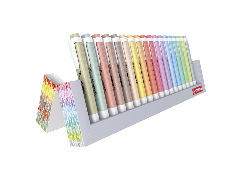 Rotulador stabilo fluorescente swing cool nature colors estuche de 18 unidades colores surtidos ( Imagem 4 de 5 ) - Preview