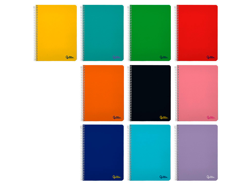 Caderno espiral liderpapel din a5 smart capa suave 80 f 75 gr liso sem margem cores sortidas (10 unidades) ( Imagem 2 de 9 ) - Preview