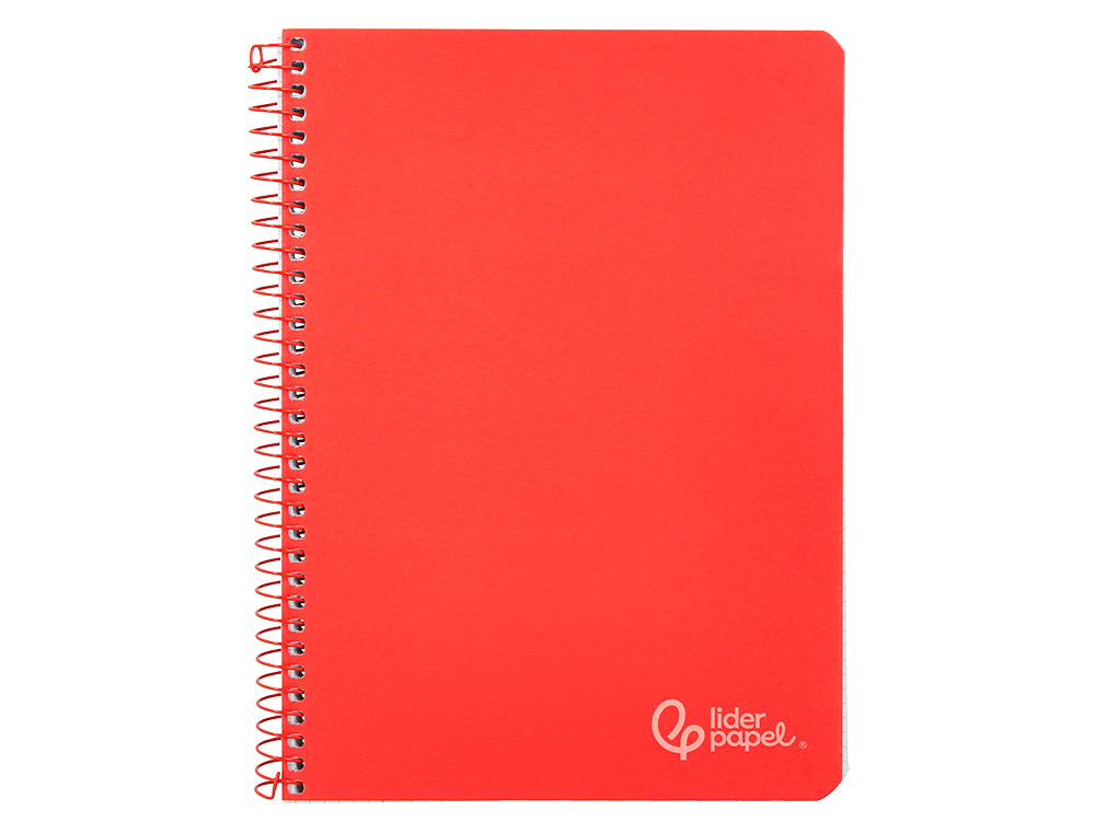 Caderno espiral liderpapel din a4 witty capa dura 80 f 90 gr pautado com margem cor vermelho ( Imagem 2 de 7 ) - Preview