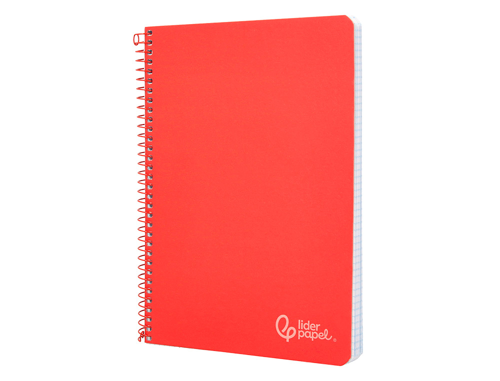 Caderno espiral liderpapel din a4 witty capa dura 80 f 90 gr pautado com margem cor vermelho ( Imagem 3 de 7 ) - Preview