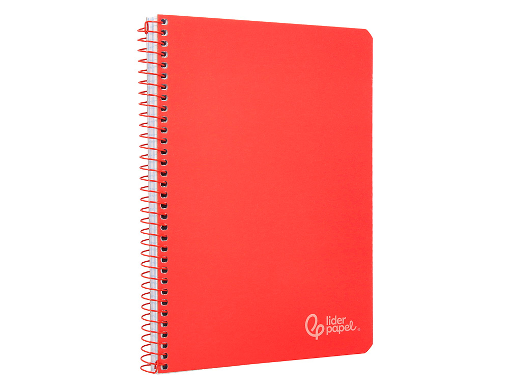 Caderno espiral liderpapel din a4 witty capa dura 80 f 90 gr pautado com margem cor vermelho ( Imagem 4 de 7 ) - Preview