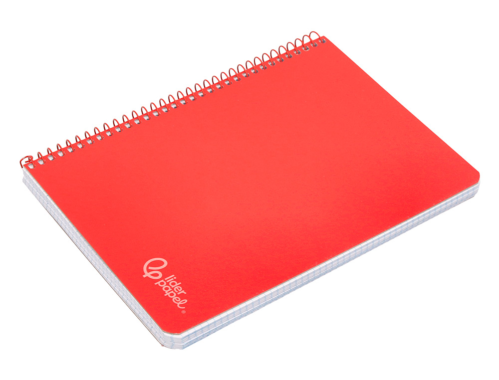 Caderno espiral liderpapel din a4 witty capa dura 80 f 90 gr pautado com margem cor vermelho ( Imagem 5 de 7 ) - Preview