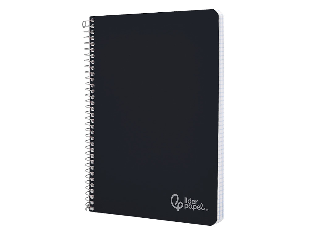 Caderno espiral liderpapel din a4 witty capa dura 80 f 90 gr pautado com margem cor preto (5 unidades) ( Imagem 3 de 7 ) - Preview