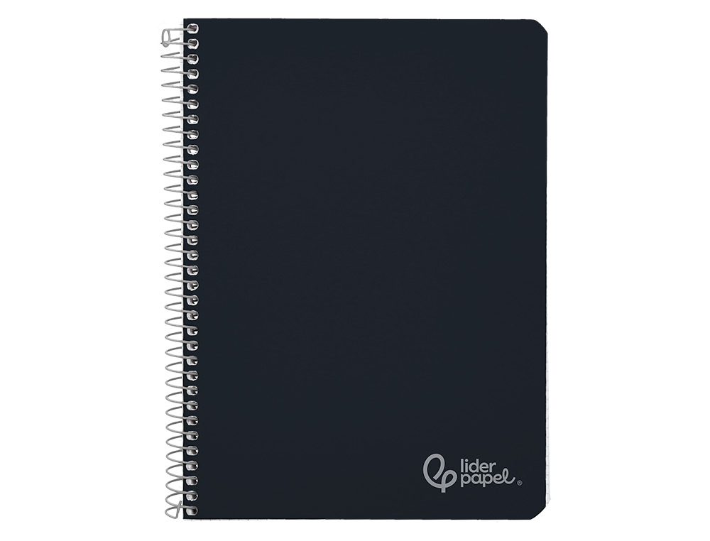 Caderno espiral liderpapel din a4 witty capa dura 80 f 90 gr pautado com margem cor preto ( Imagem 2 de 7 ) - Preview