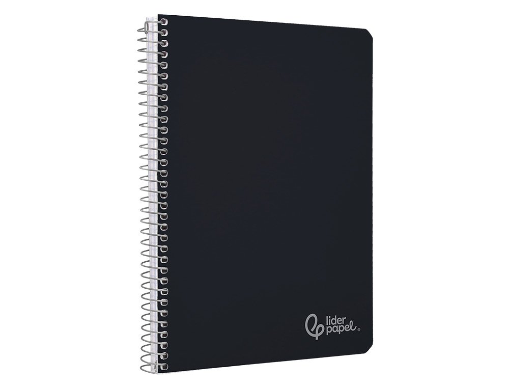 Caderno espiral liderpapel din a4 witty capa dura 80 f 90 gr pautado com margem cor preto ( Imagem 4 de 7 ) - Preview