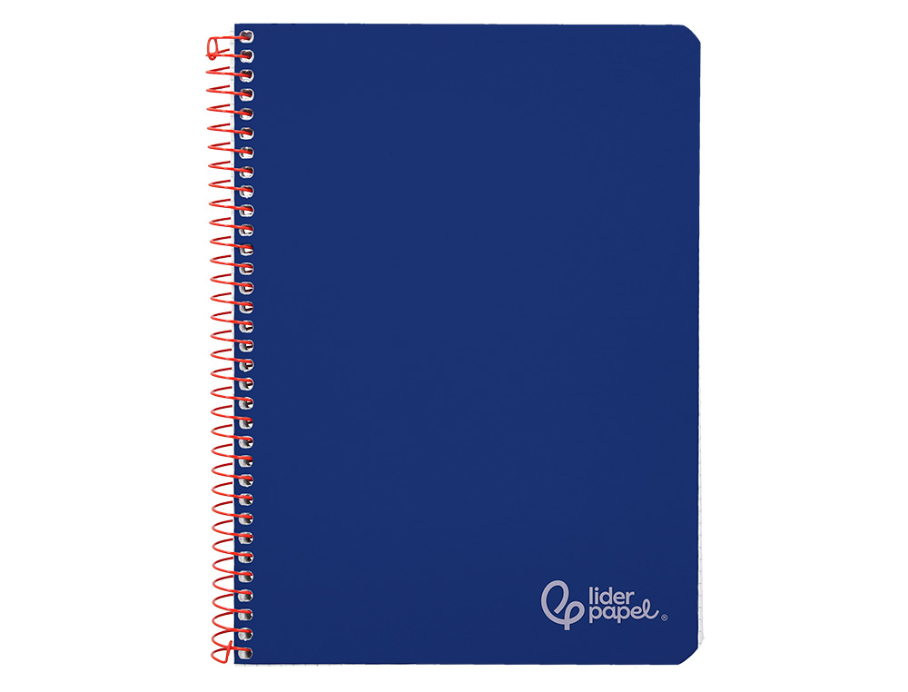 Caderno espiral liderpapel din a4 witty capa dura 80 f 90 gr pautado com margem cor azul escuro ( Imagem 2 de 7 ) - Preview