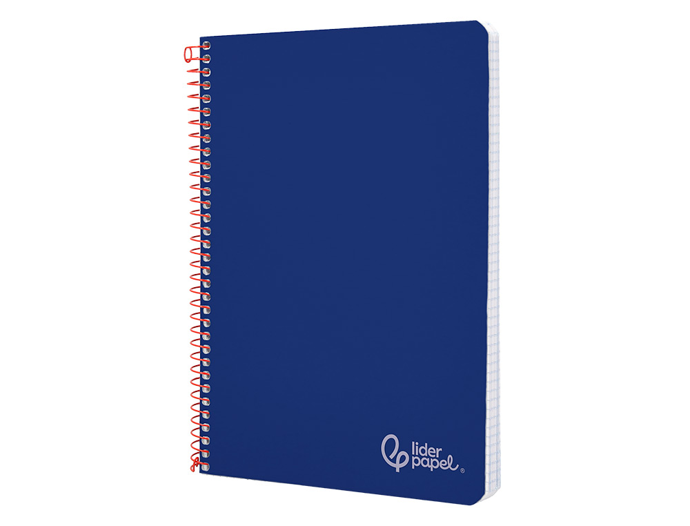 Caderno espiral liderpapel din a4 witty capa dura 80 f 90 gr pautado com margem cor azul escuro ( Imagem 3 de 7 ) - Preview