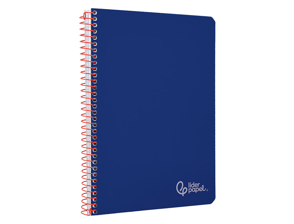 Caderno espiral liderpapel din a4 witty capa dura 80 f 90 gr pautado com margem cor azul escuro ( Imagem 4 de 7 ) - Preview