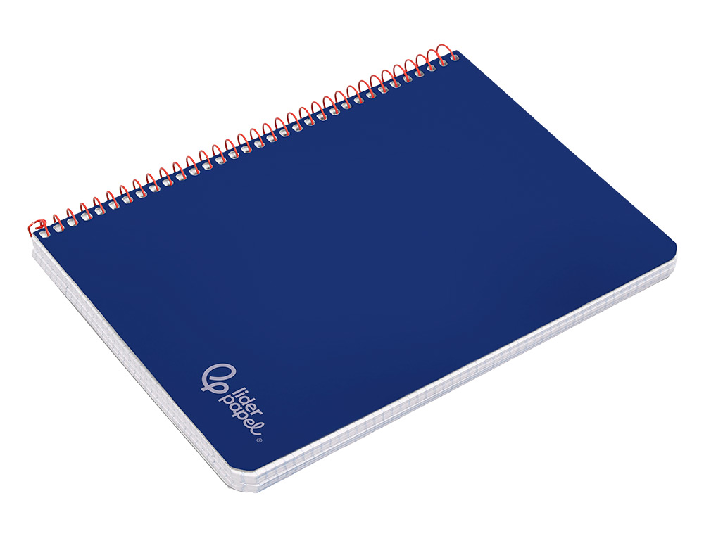 Caderno espiral liderpapel din a4 witty capa dura 80 f 90 gr pautado com margem cor azul escuro ( Imagem 5 de 7 ) - Preview
