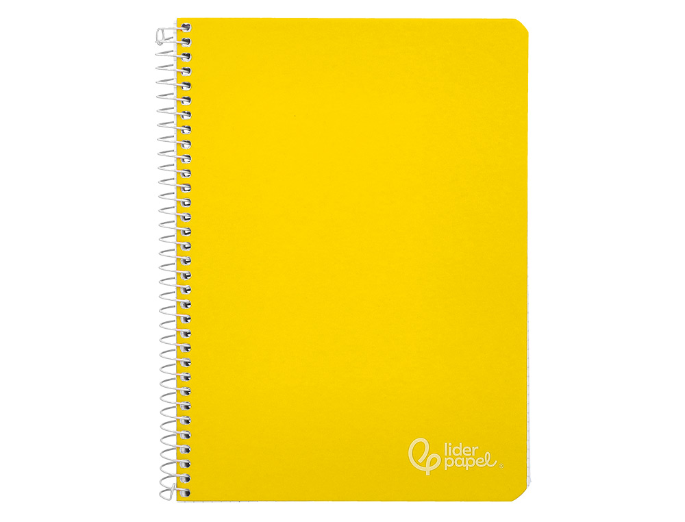 Caderno espiral liderpapel din a4 witty capa dura 80 f 90 gr pautado com margem cor amarelo ( Imagem 2 de 7 ) - Preview