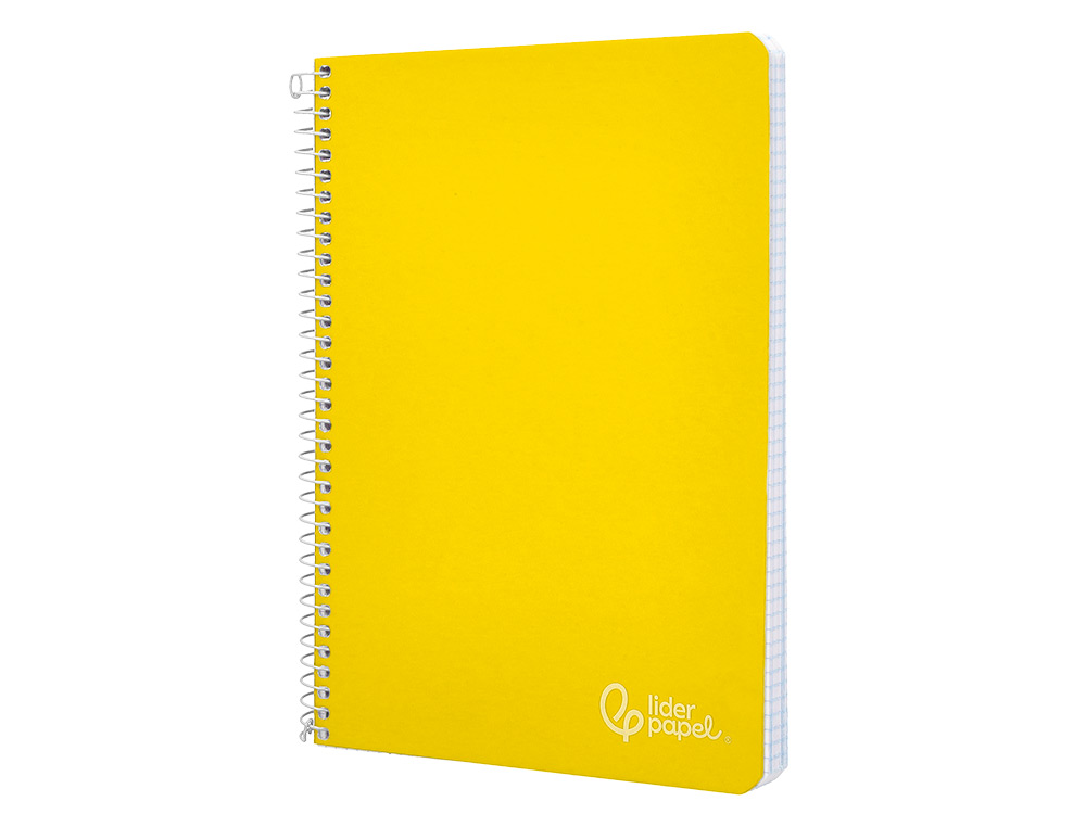 Caderno espiral liderpapel din a4 witty capa dura 80 f 90 gr pautado com margem cor amarelo ( Imagem 3 de 7 ) - Preview