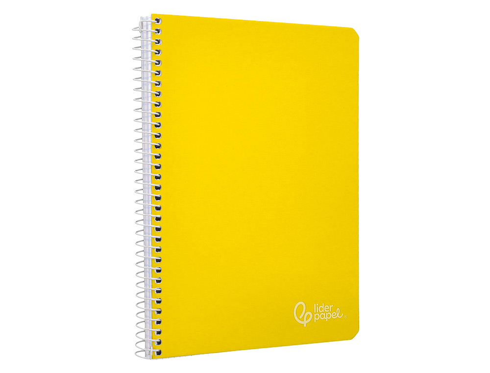 Caderno espiral liderpapel din a4 witty capa dura 80 f 90 gr pautado com margem cor amarelo ( Imagem 4 de 7 ) - Preview