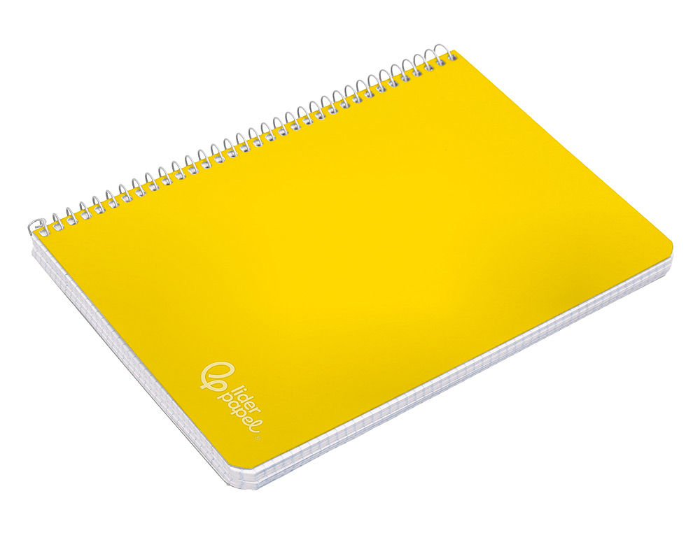 Caderno espiral liderpapel din a4 witty capa dura 80 f 90 gr pautado com margem cor amarelo ( Imagem 5 de 7 ) - Preview