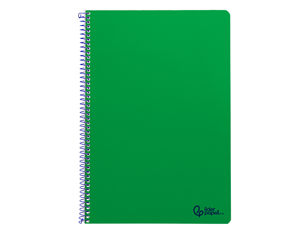 Caderno espiral liderpapel din a4 smart capa suave 80 f 75 gr pautado com margem cor verde ( Imagem 2 de 7 ) - Preview
