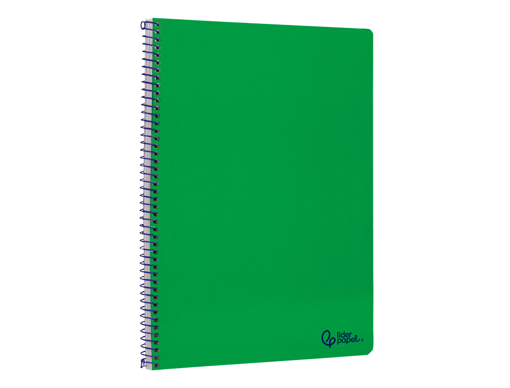 Caderno espiral liderpapel din a4 smart capa suave 80 f 75 gr pautado com margem cor verde ( Imagem 3 de 7 ) - Preview
