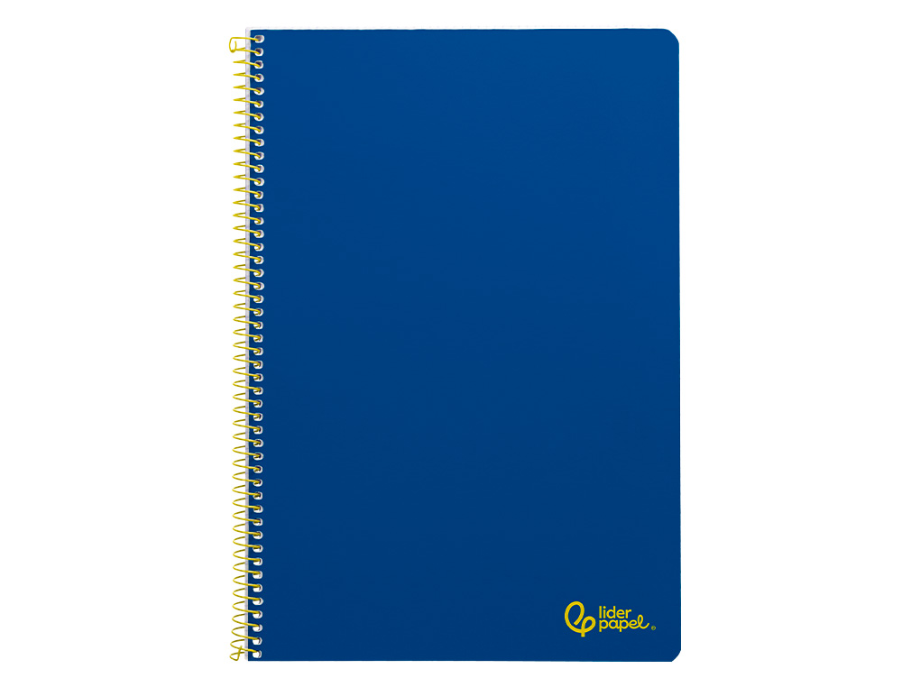 Caderno espiral liderpapel din a4 smart capa suave 80 f 75 gr pautado com margem cor azul escuro ( Imagem 2 de 7 ) - Preview