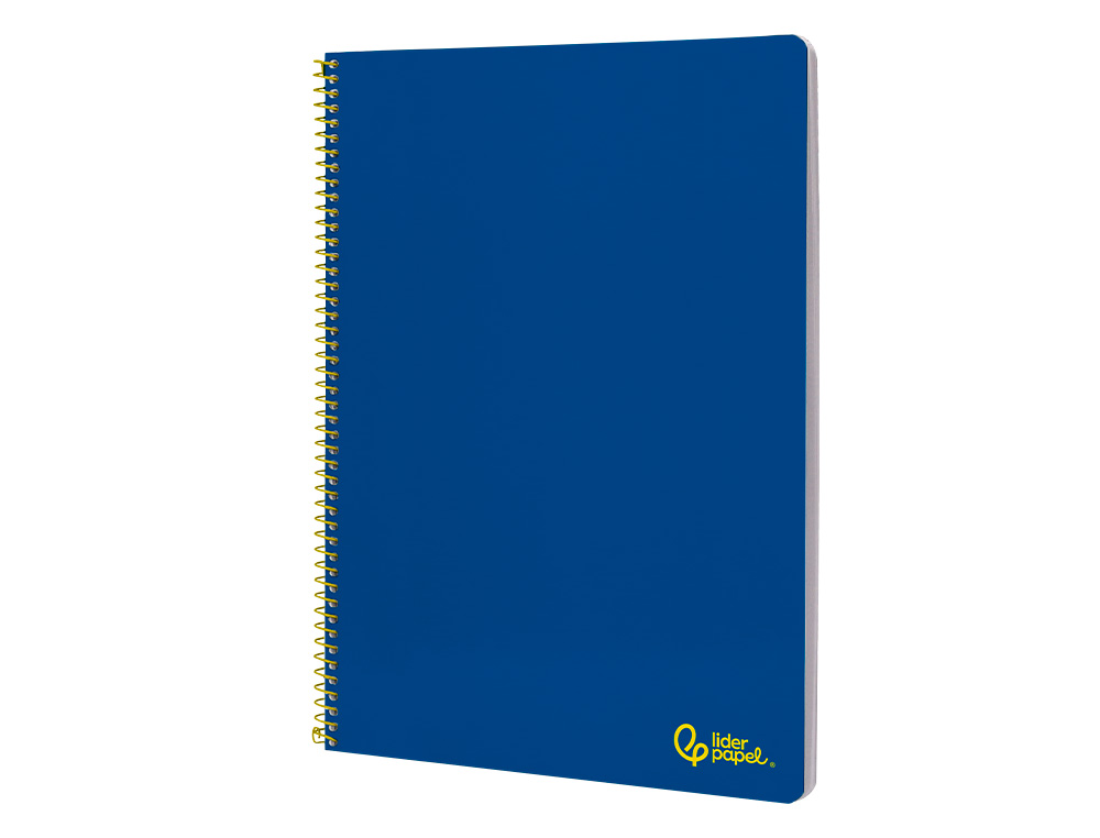 Caderno espiral liderpapel din a4 smart capa suave 80 f 75 gr pautado com margem cor azul escuro ( Imagem 4 de 7 ) - Preview