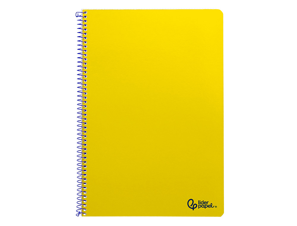 Caderno espiral liderpapel din a4 smart capa suave 80 f 75 gr pautado com margem cor amarelo ( Imagem 2 de 7 ) - Preview