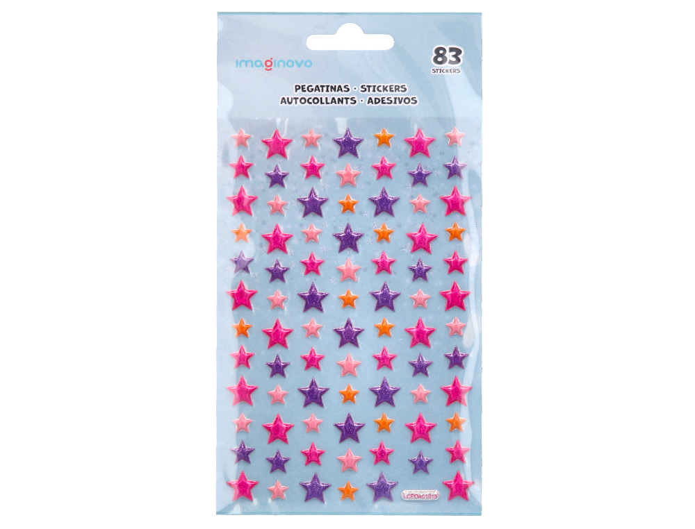 Autocolantes imaginovo estrelas magic dreams com relevo 190x105 mm em blister ( Imagem 2 de 5 ) - Preview