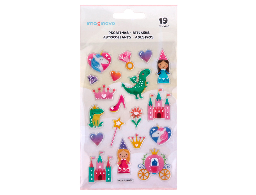 Autocolantes imaginovo princesas magic dreams pvc 190x105 mm em blister ( Imagem 2 de 5 ) - Preview