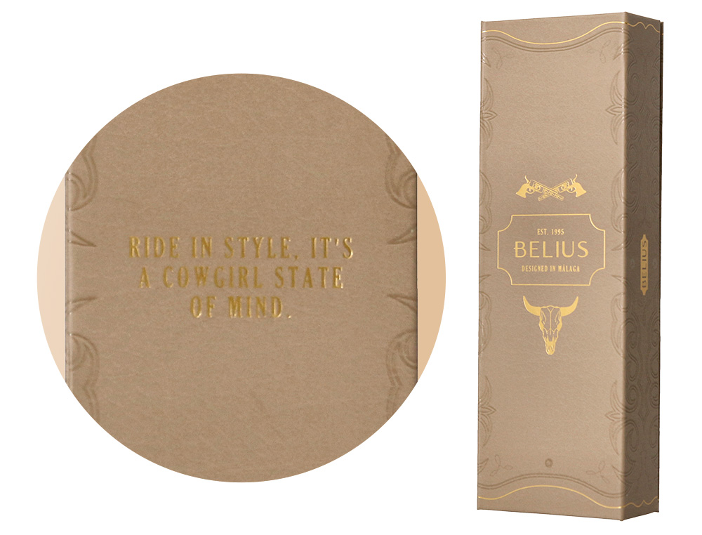 Roller belius wild west aluminio cor castanho dourado tinta cor preto caixa de design ( Imagem 3 de 19 ) - Preview