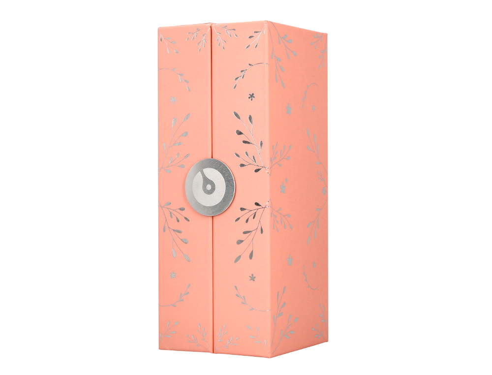 Esferografica belius colecao1 aluminio cor rosa desenho prateado relevo tinta azul caixa de design ( Imagem 3 de 8 ) - Preview